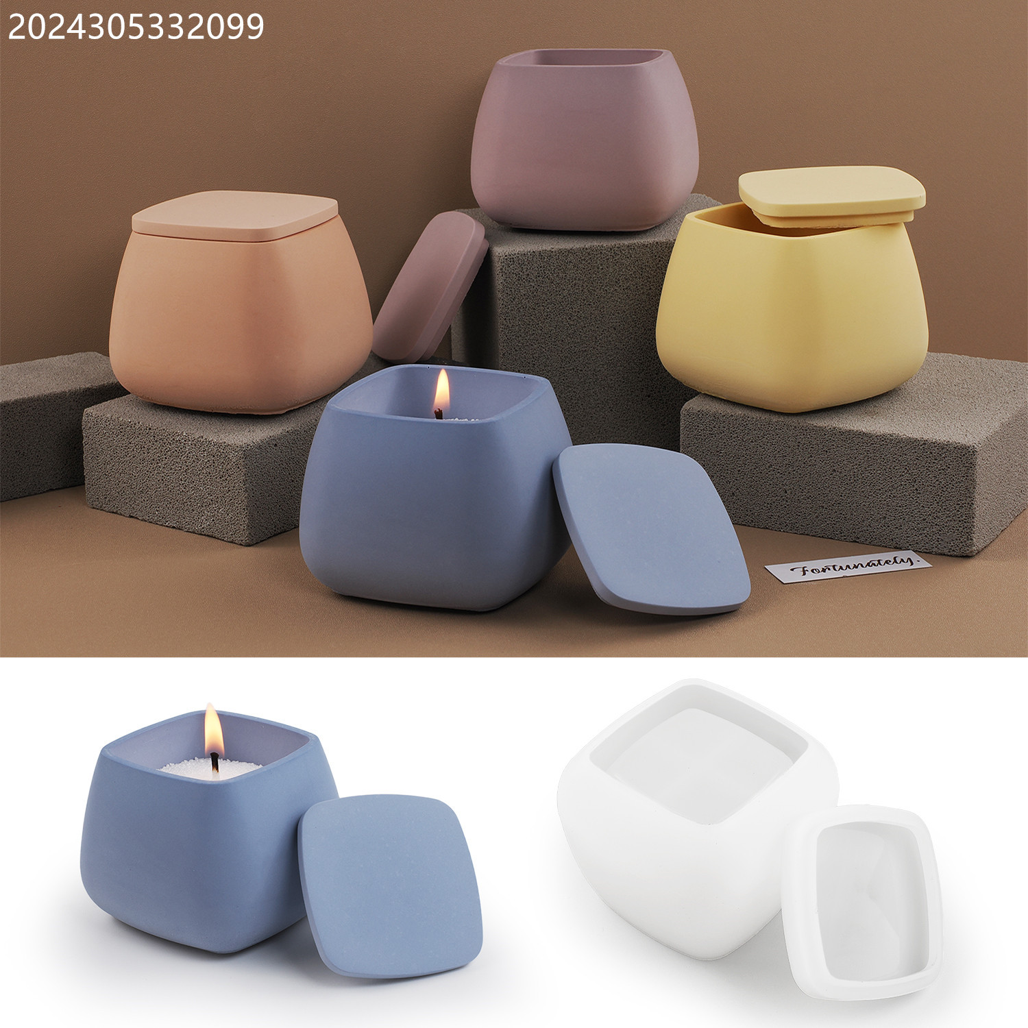 Candle Supplies Jars - Forma silikonowa DIY do żywicy epoksydowej,