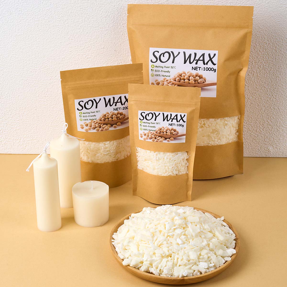 Candle Making Supplies Usa - 1-punktowy czysty biały wosk sojowy do