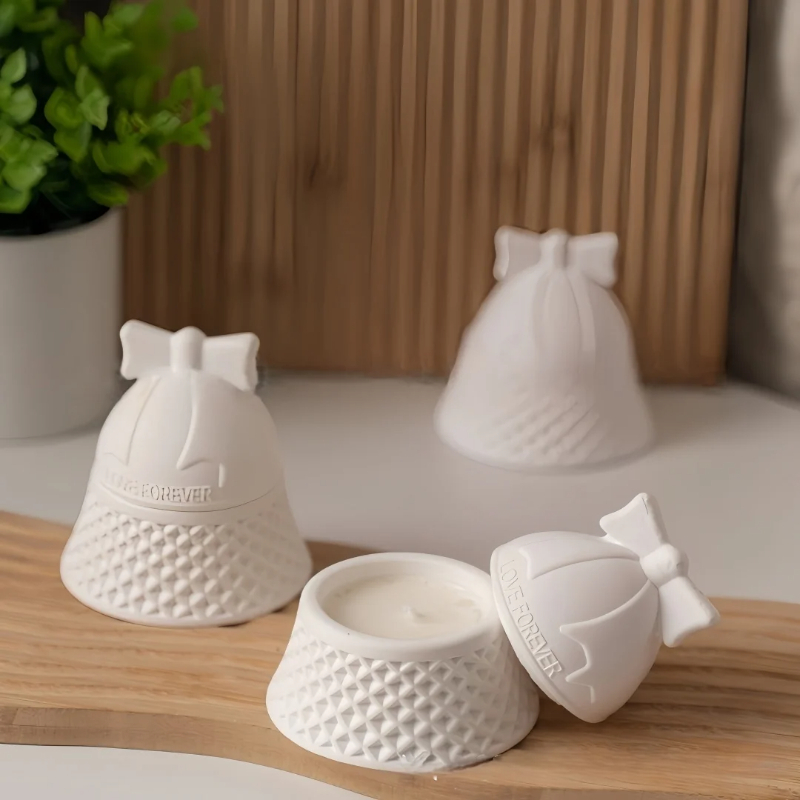 Candle Supplies Jars - Forma silikonowa w kształcie dzwonka świątecznego