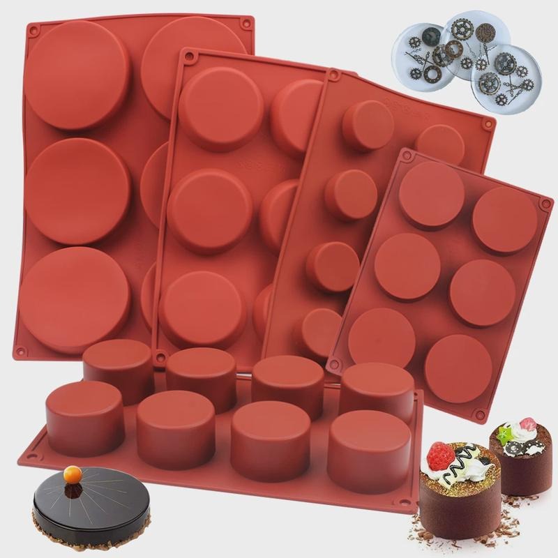 Candle Making Supplies Kit - Okrągła silikonowa forma do mydła DIY,