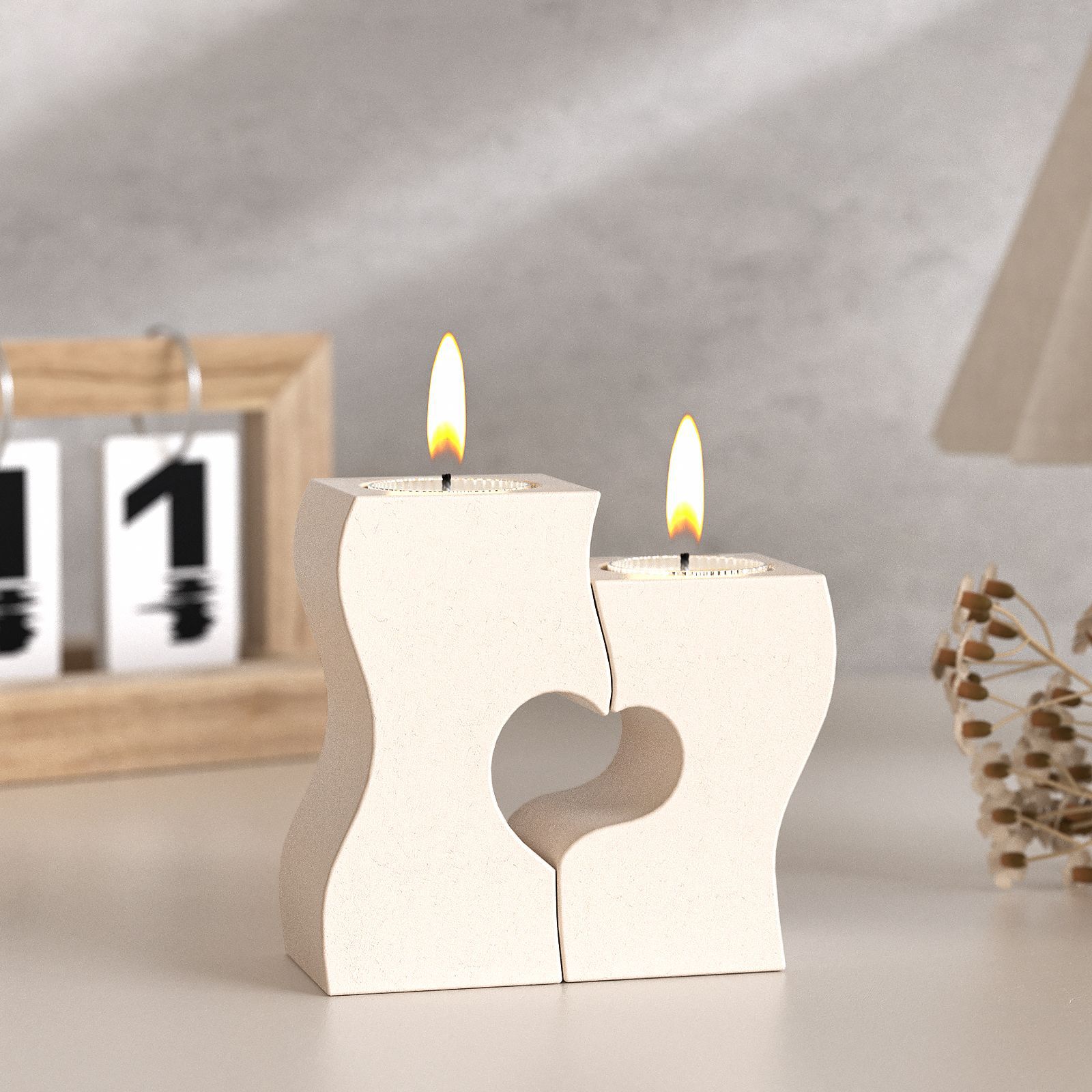 S Heart Candlestick Silicone M – Candle Making Supplies Kit recenzja i cena